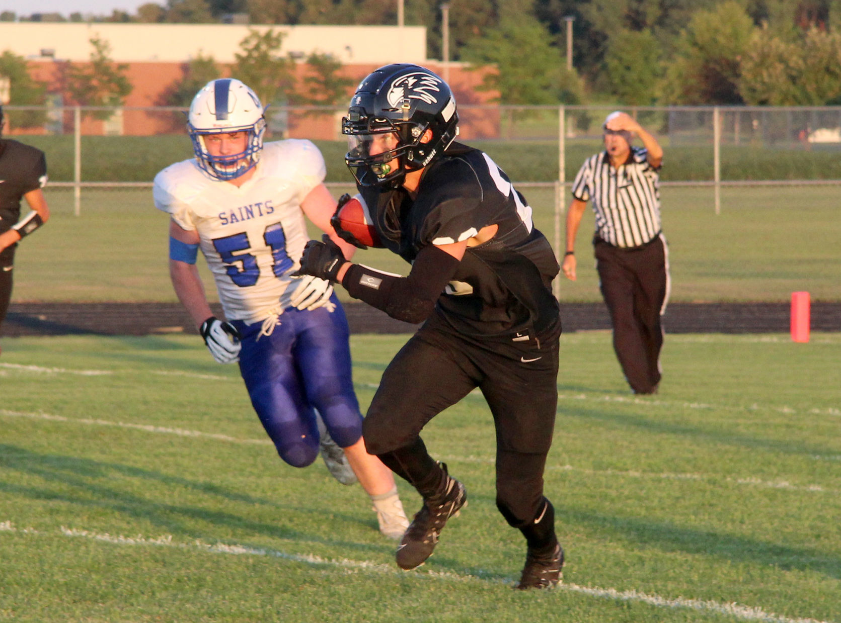 Saint Croix Falls at Bloomer football 8-23-19